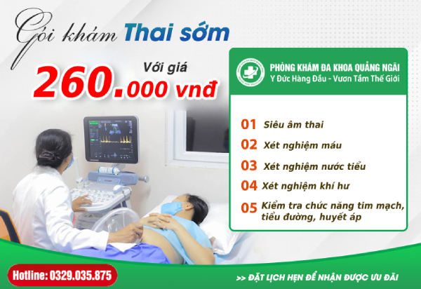 ưu đãi gói khám thai sớm