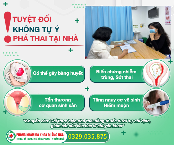 tuyệt đối không tự ý phá thai tại nhà